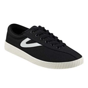 Black and White Canvas Tretorn Sneakers